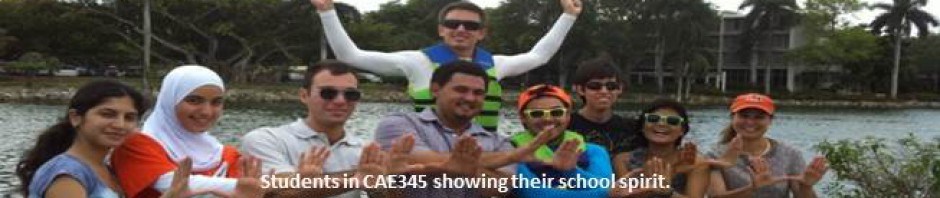 CAE 345 students